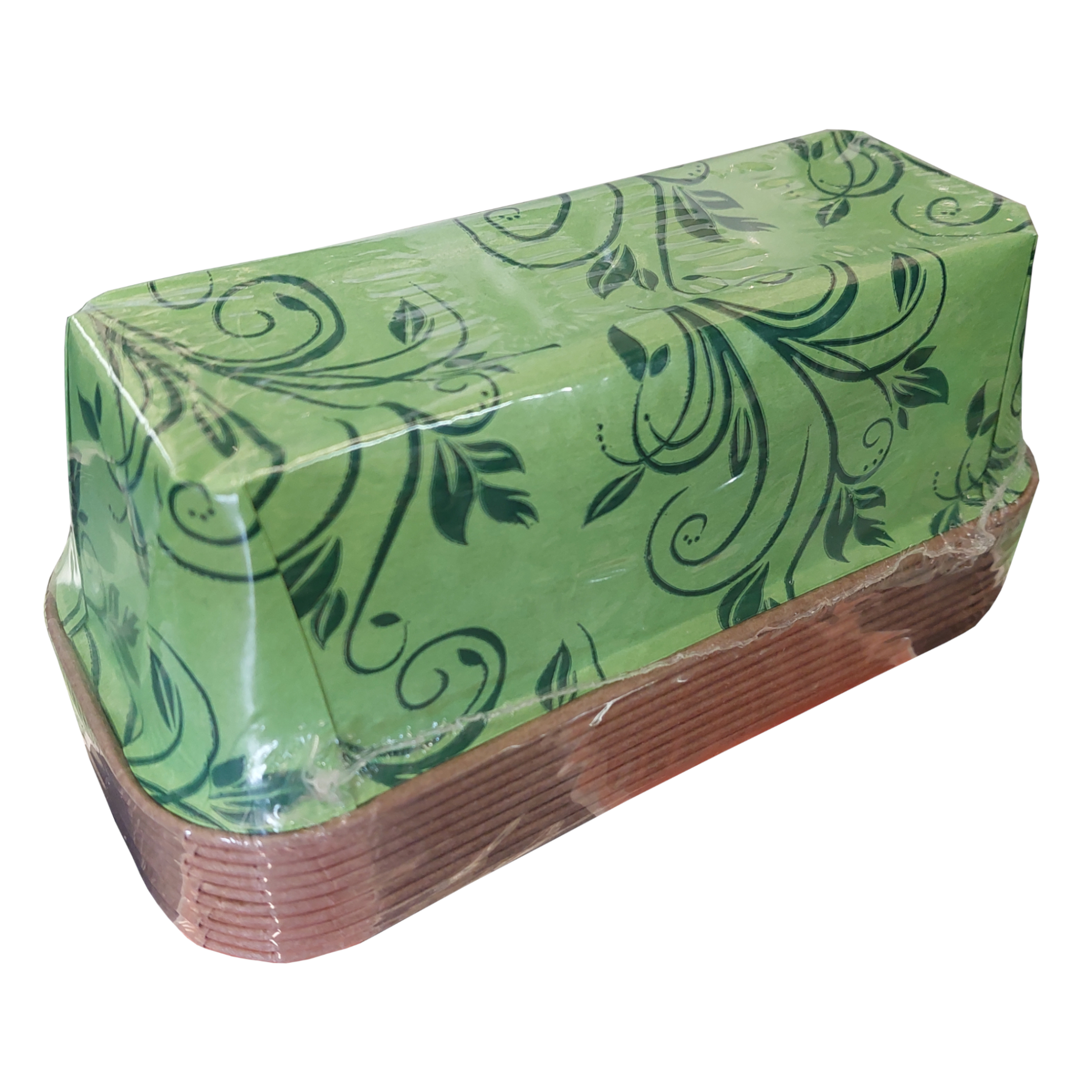 Stampi plumcake verde 158x55xH52mm pacchetto da 10 pezzzi