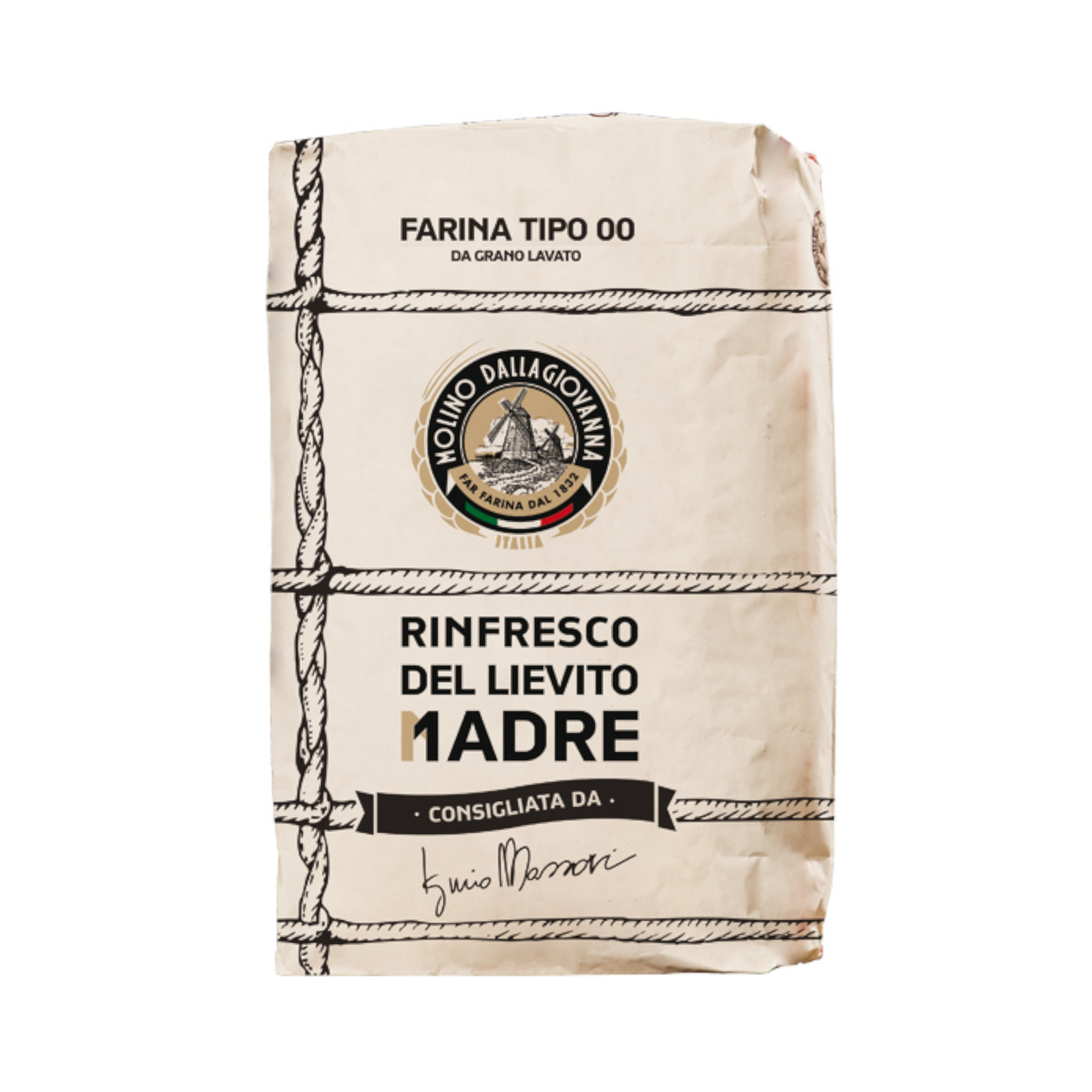 Farina “00” rinfresco del lievito madre W380 P/L 0.55 sacchetto da 1kg