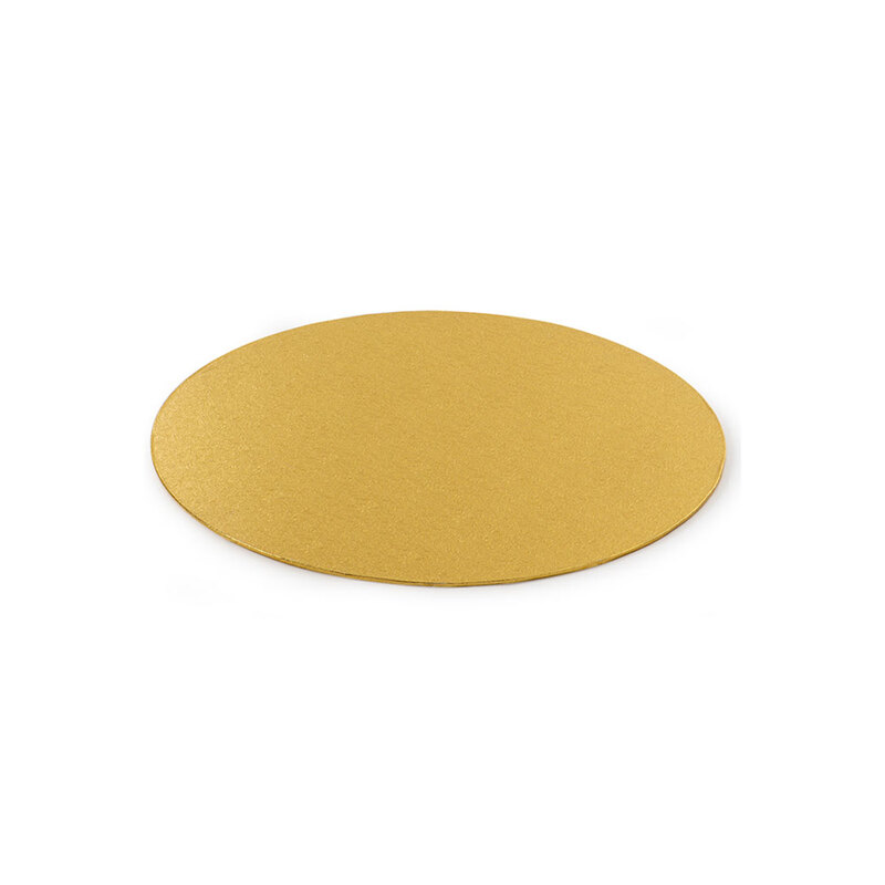 Sottotorta cakeboard rotondo sottile gold Ø220xH3mm pezzo singolo